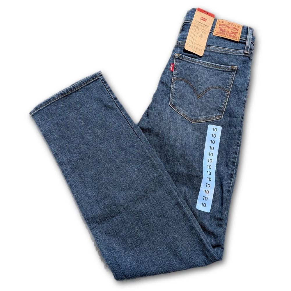 Levis 300 Series Womens 30x32 Jeans 314 Shaping Straight Blue Denim Medium